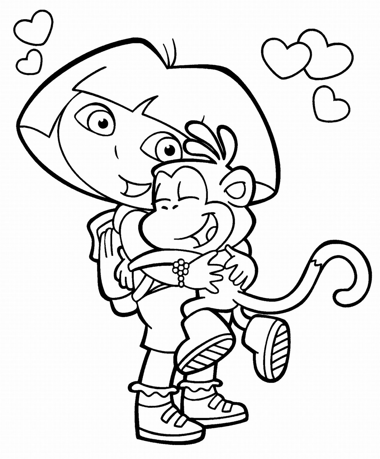 Dora Coloring Pages CuteColoring