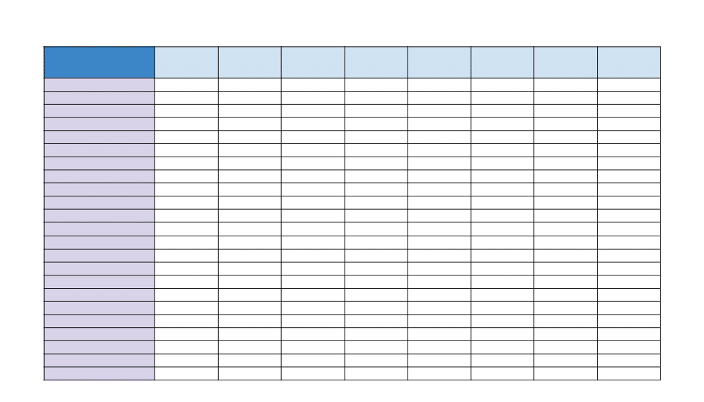 Download A Free Blank Spreadsheet Template 5 Styles Worksheets Library