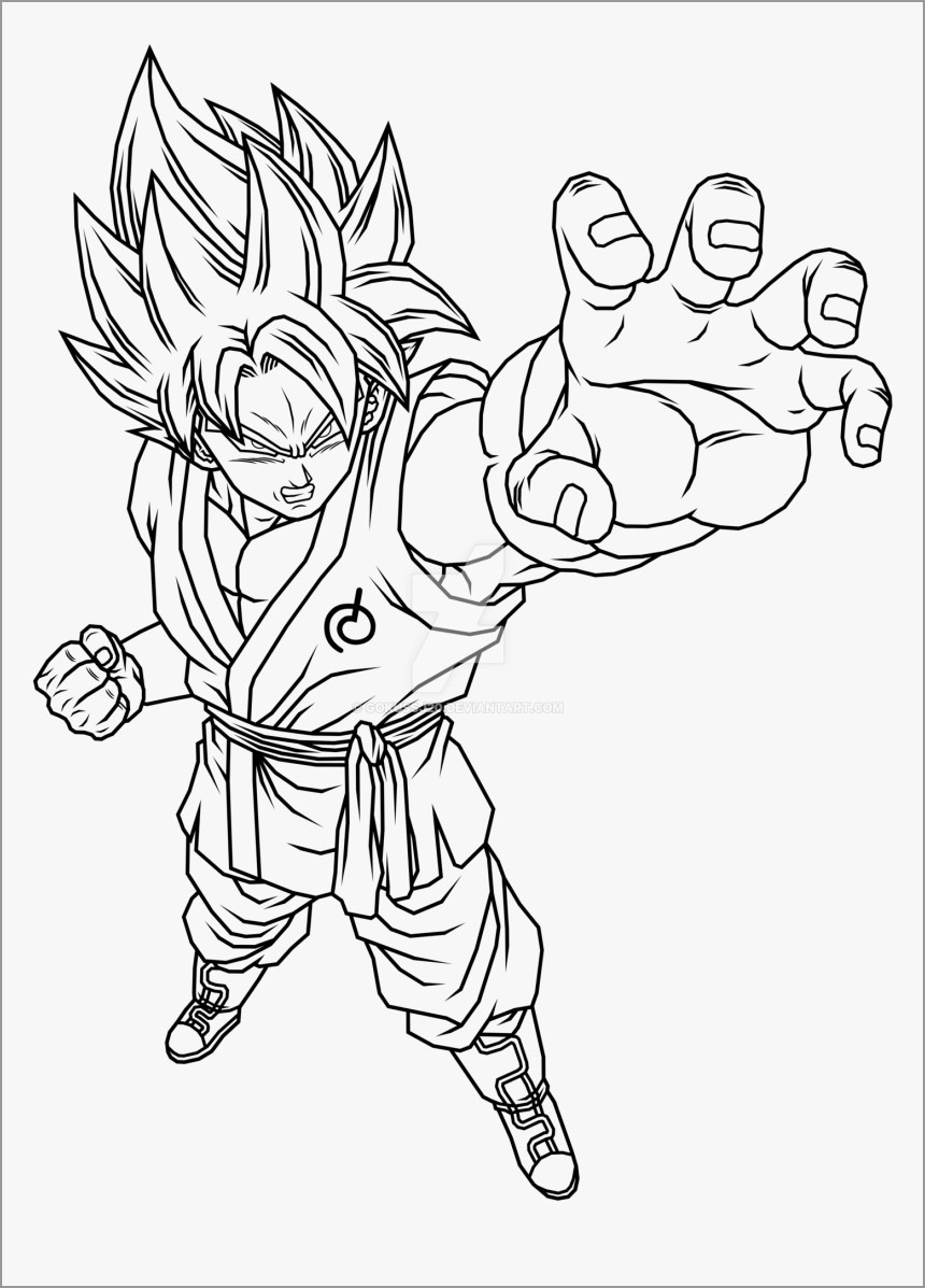 Goku Dragon Ball Z Coloring Pages