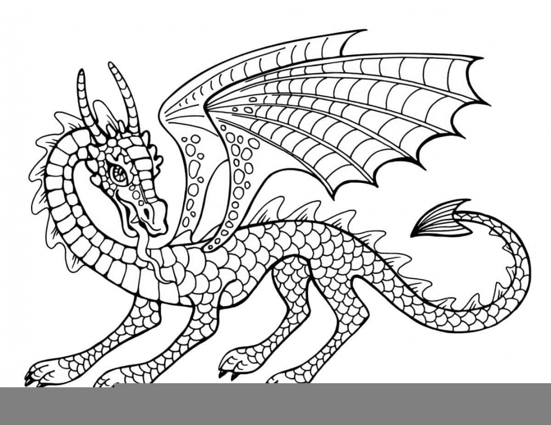 Printable Dragon Coloring Pages