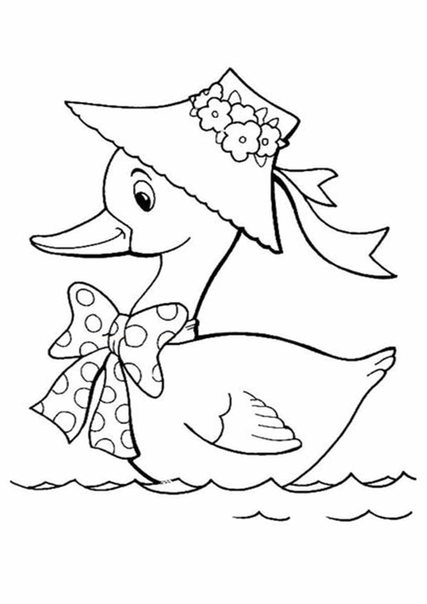 printable coloring pages duck