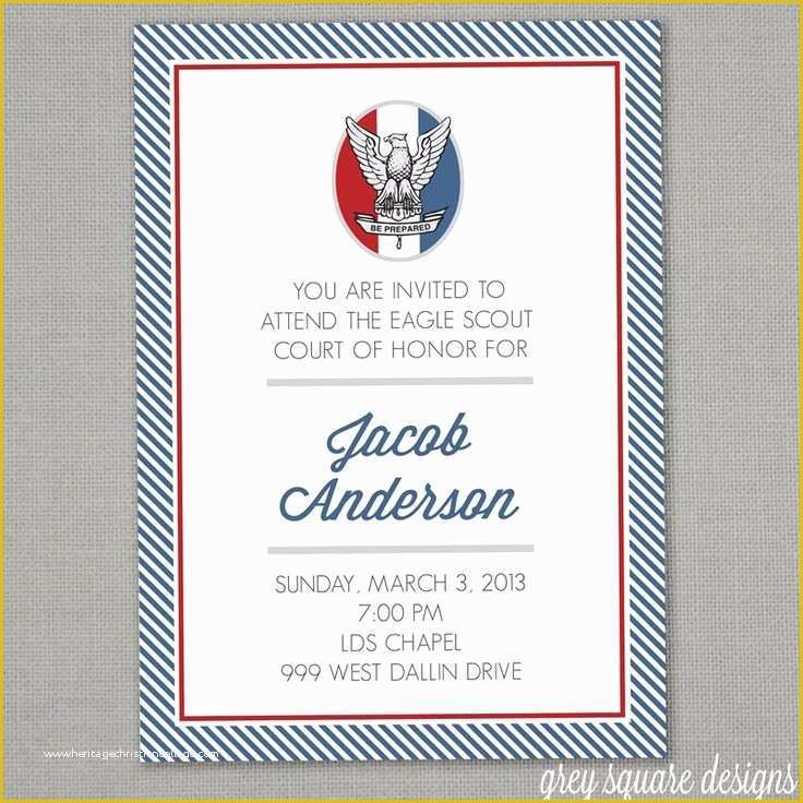 Eagle Court Of Honor Invitation Free Template Of 17 Best Images About 