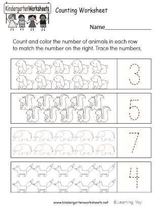Early Learning Counting Practice Worksheet FamilyEducation