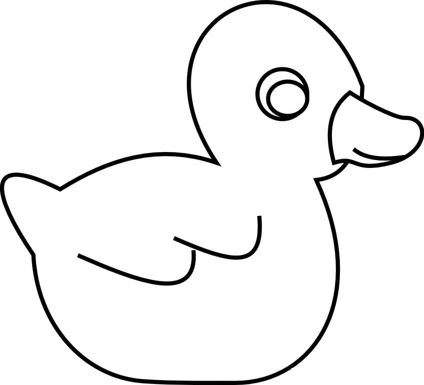 Easy Duckling Coloring Page Free Printable Coloring Pages For Kids
