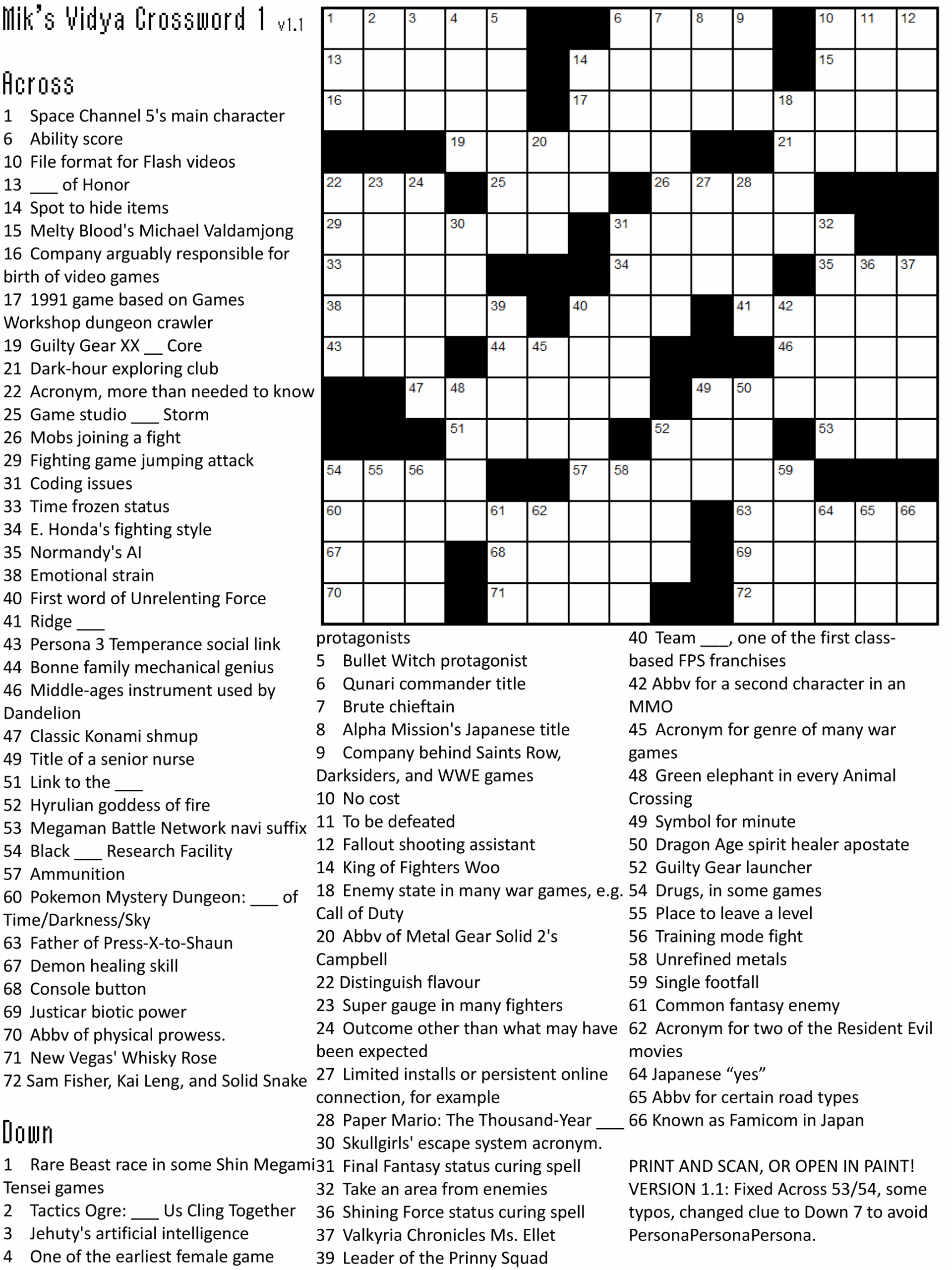 printable kids crossword puzzles