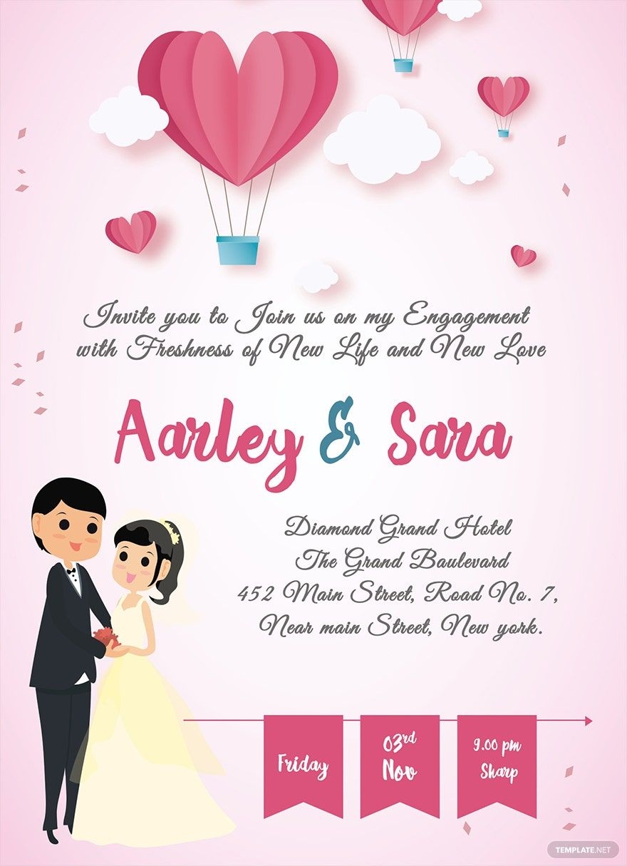 engagement invitation template