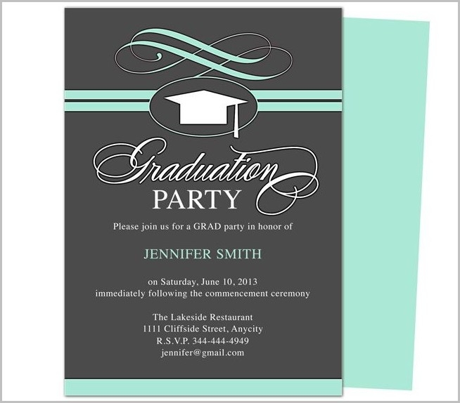editable free graduation invitation templates for word