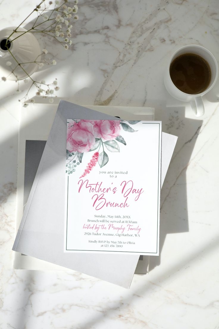 Editable Mothers Day Brunch Invitation Printable Mother 39 s Day Brunch 
