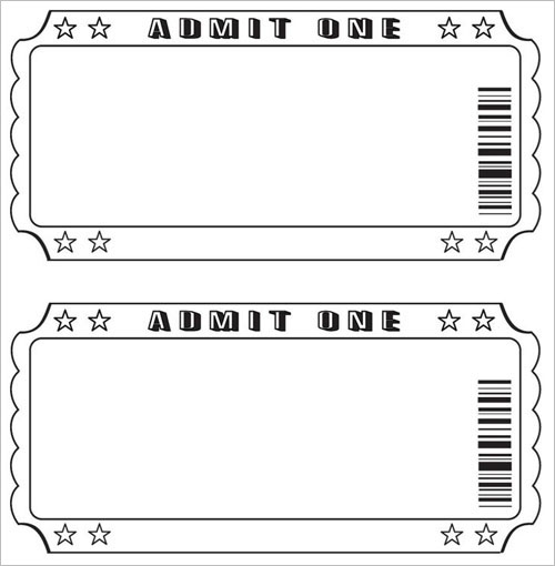 Editable Movie Ticket Template