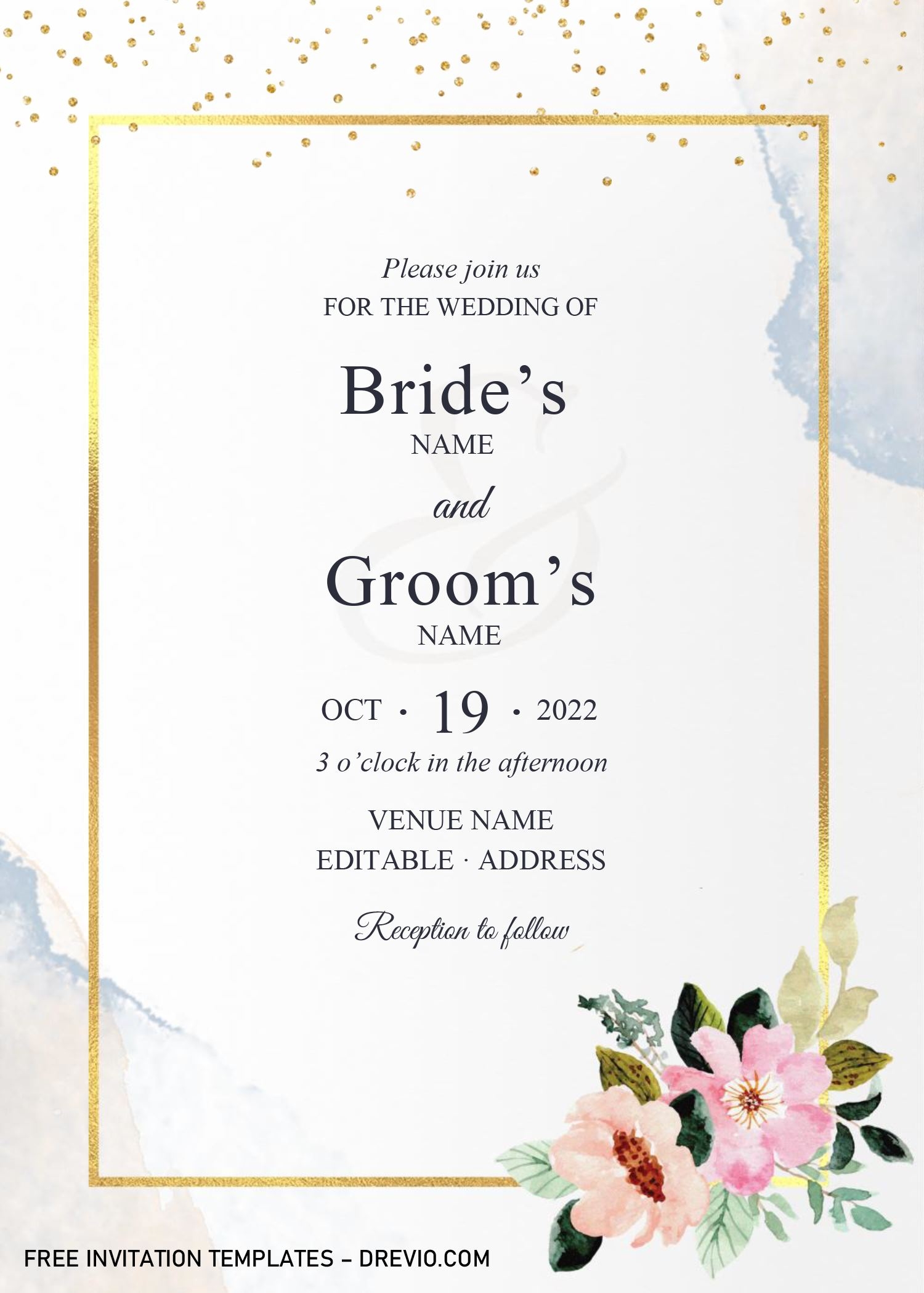 editable wedding invitation templates