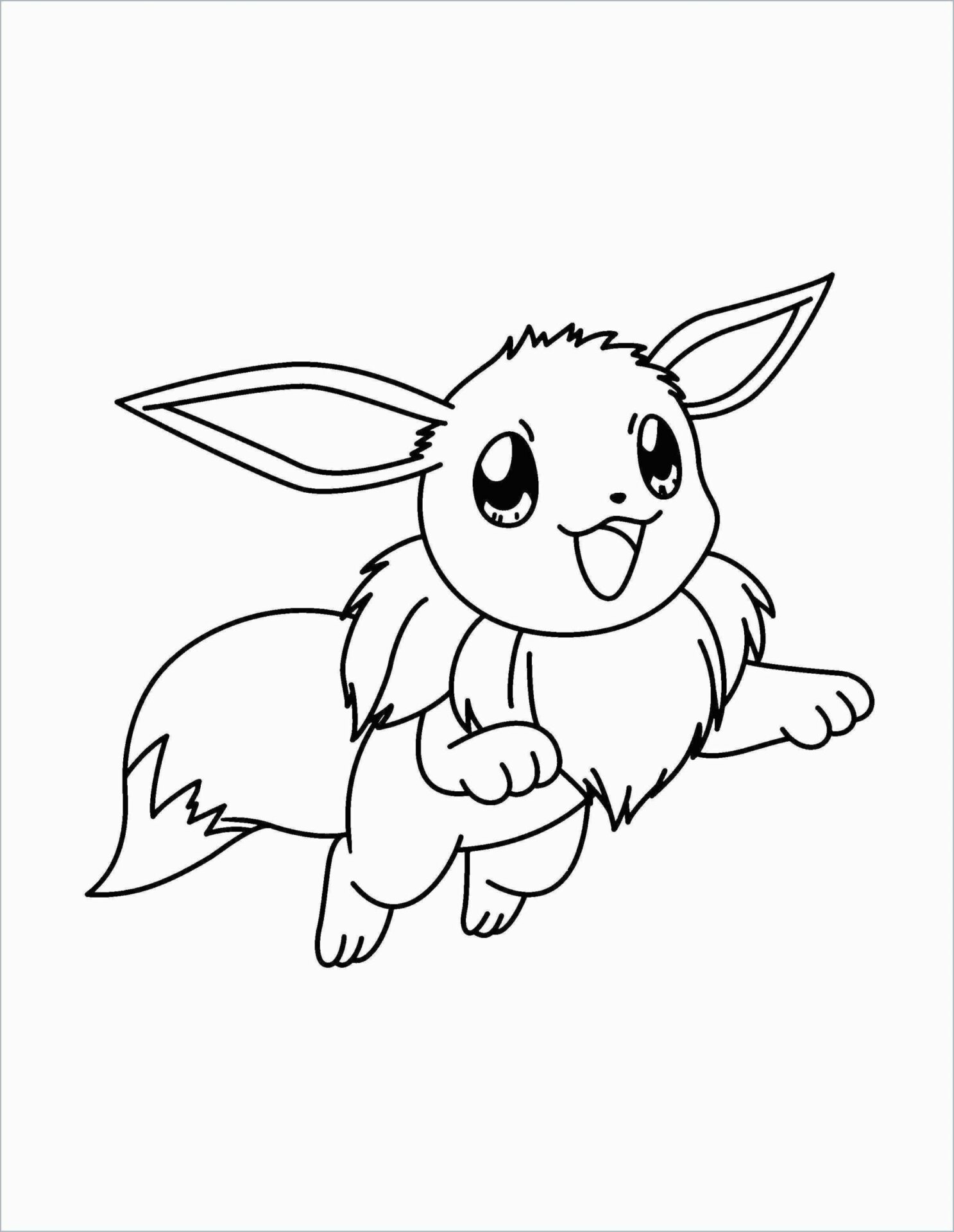Eevee Coloring Page