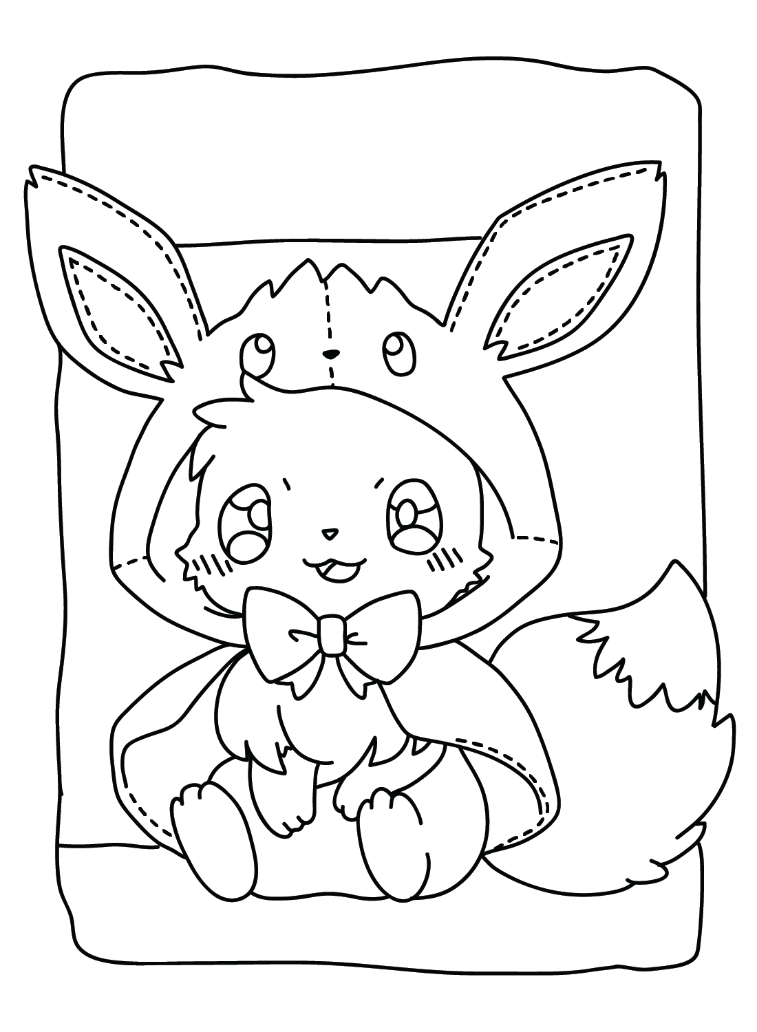 Eevee Pokemon Coloring Page Free Printable Coloring Pages