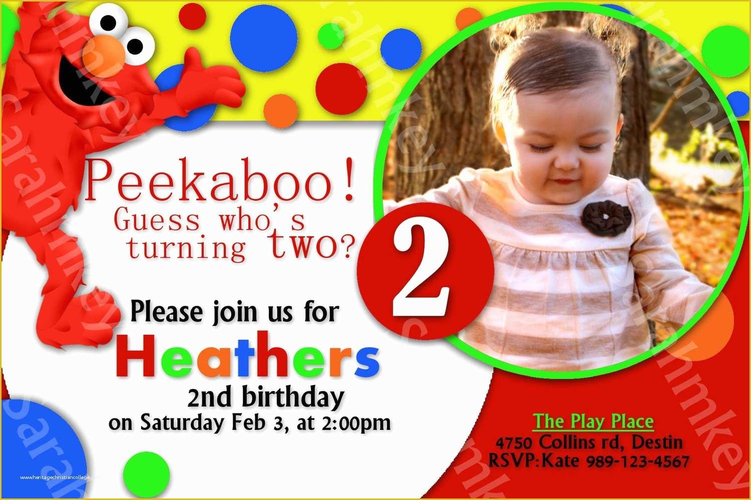 elmo birthday invitations free template