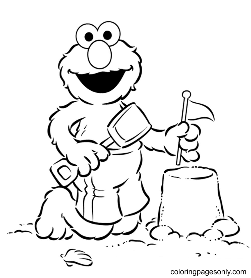 Elmo Free Coloring Page Free Printable Coloring Pages