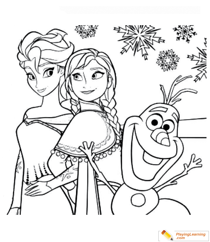 Anna And Elsa Color Page