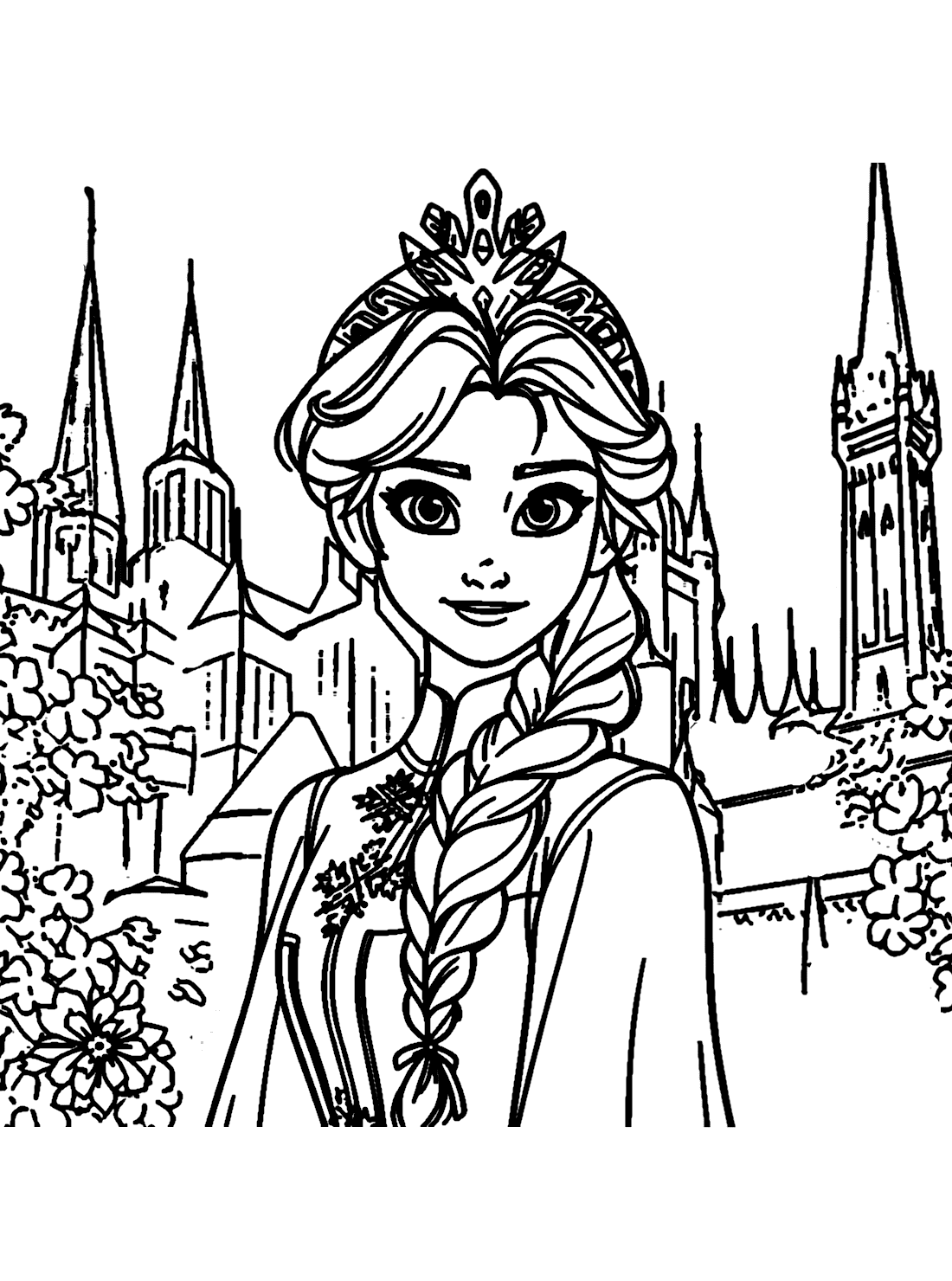 elsa coloring pages free printable