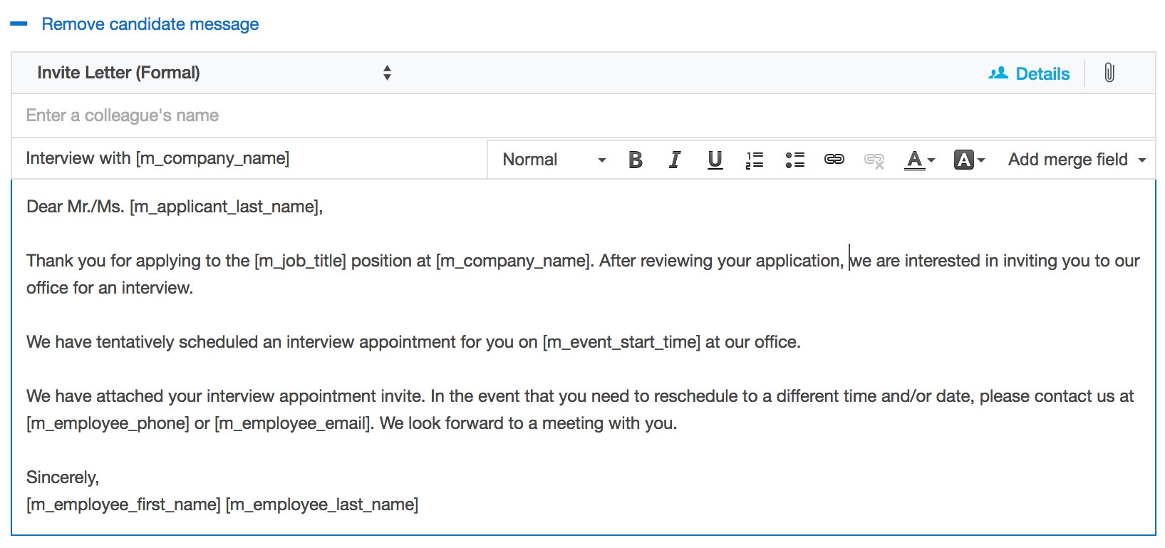 Email Template For Interview Invite Schedule An Interview