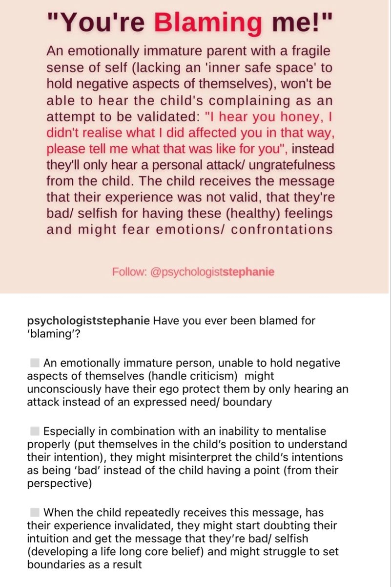 Emotionally Immature Parents Parenting Immature Feelings