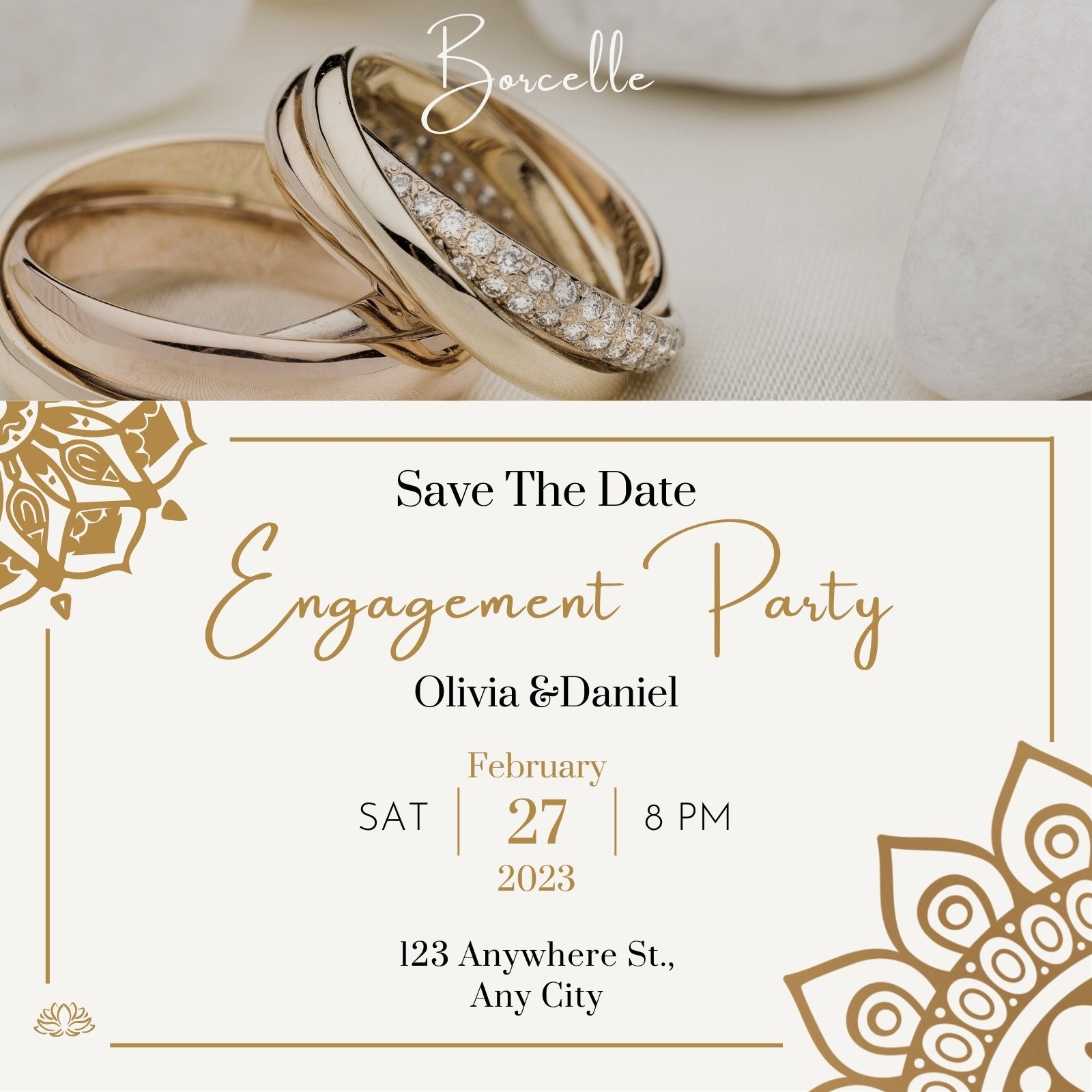 Engagement Party Invitation Template Prntbl concejomunicipaldechinu 