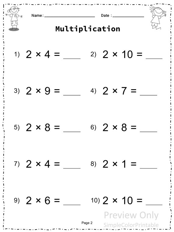 Engaging 4th Grade Multiplication And Division Worksheets Fun 
