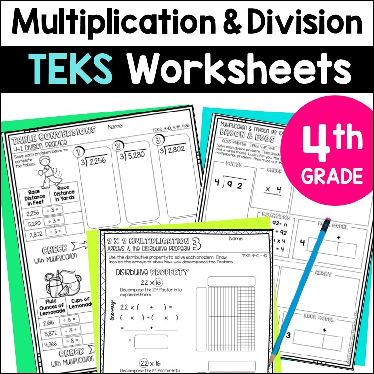 4th grade multiplication and division worksheets