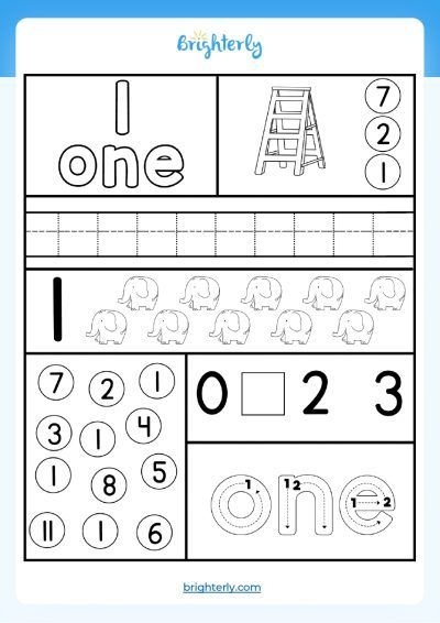 number 2 worksheets