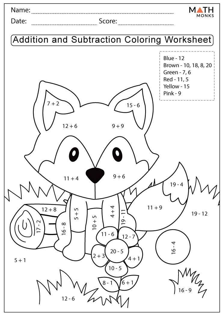 coloring math worksheets