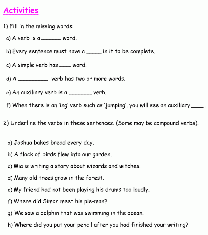 EnglishPOWER Sample English Worksheet