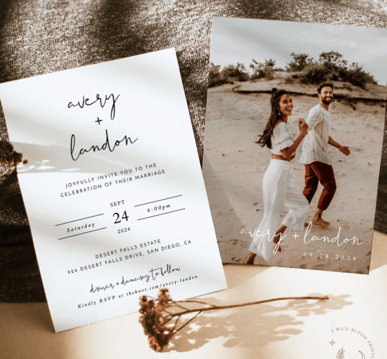 etsy wedding invitation templates