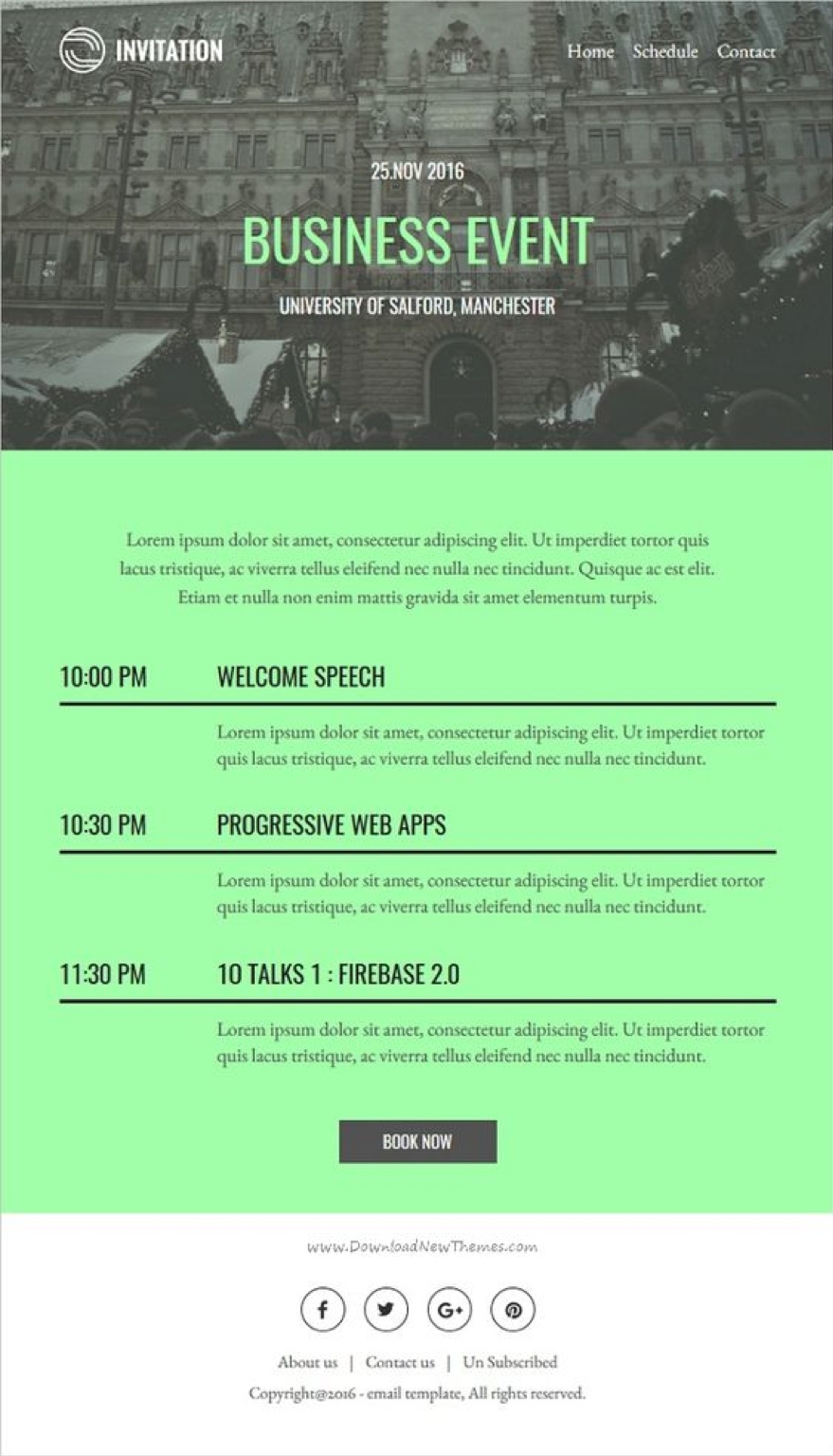 email template event invitation