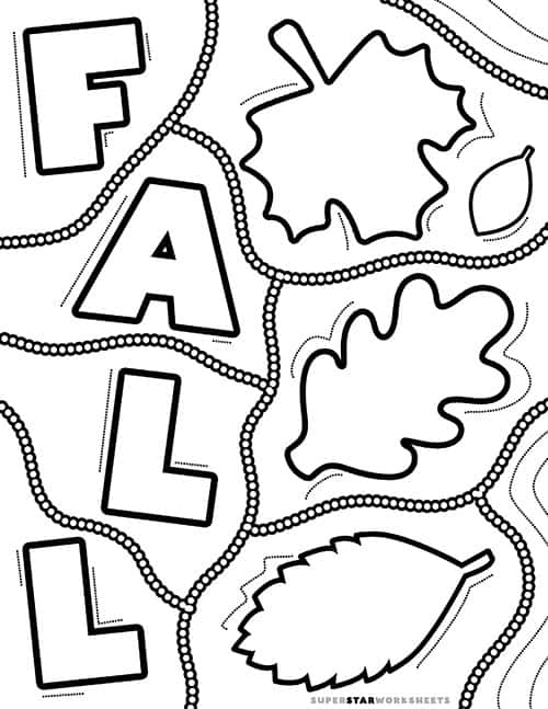 Fall Coloring Pages Printable