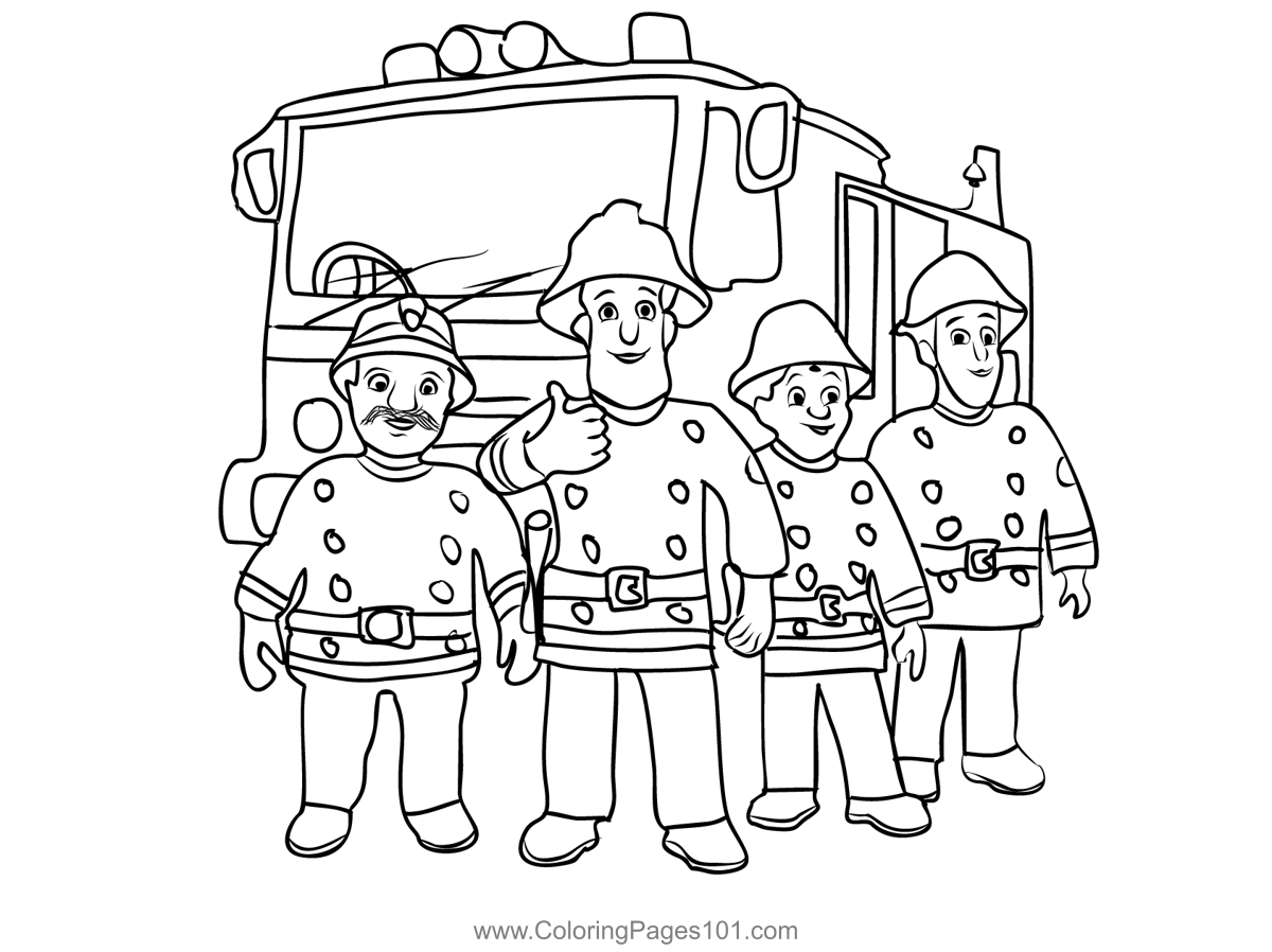 Fireman Coloring Pages