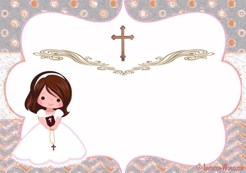 First Communion Invitation Cards Invitation World