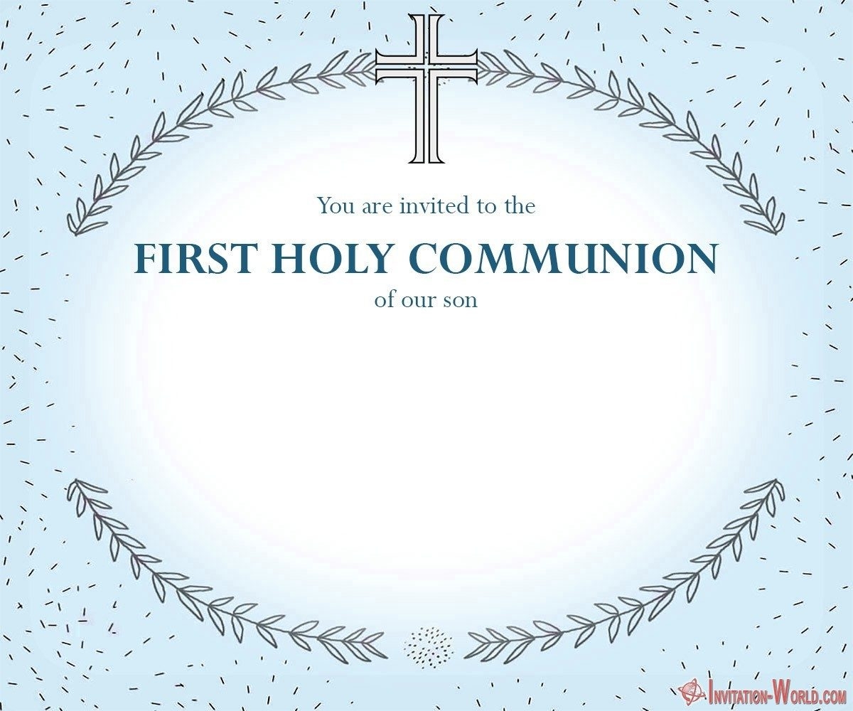 1st communion invitation templates free
