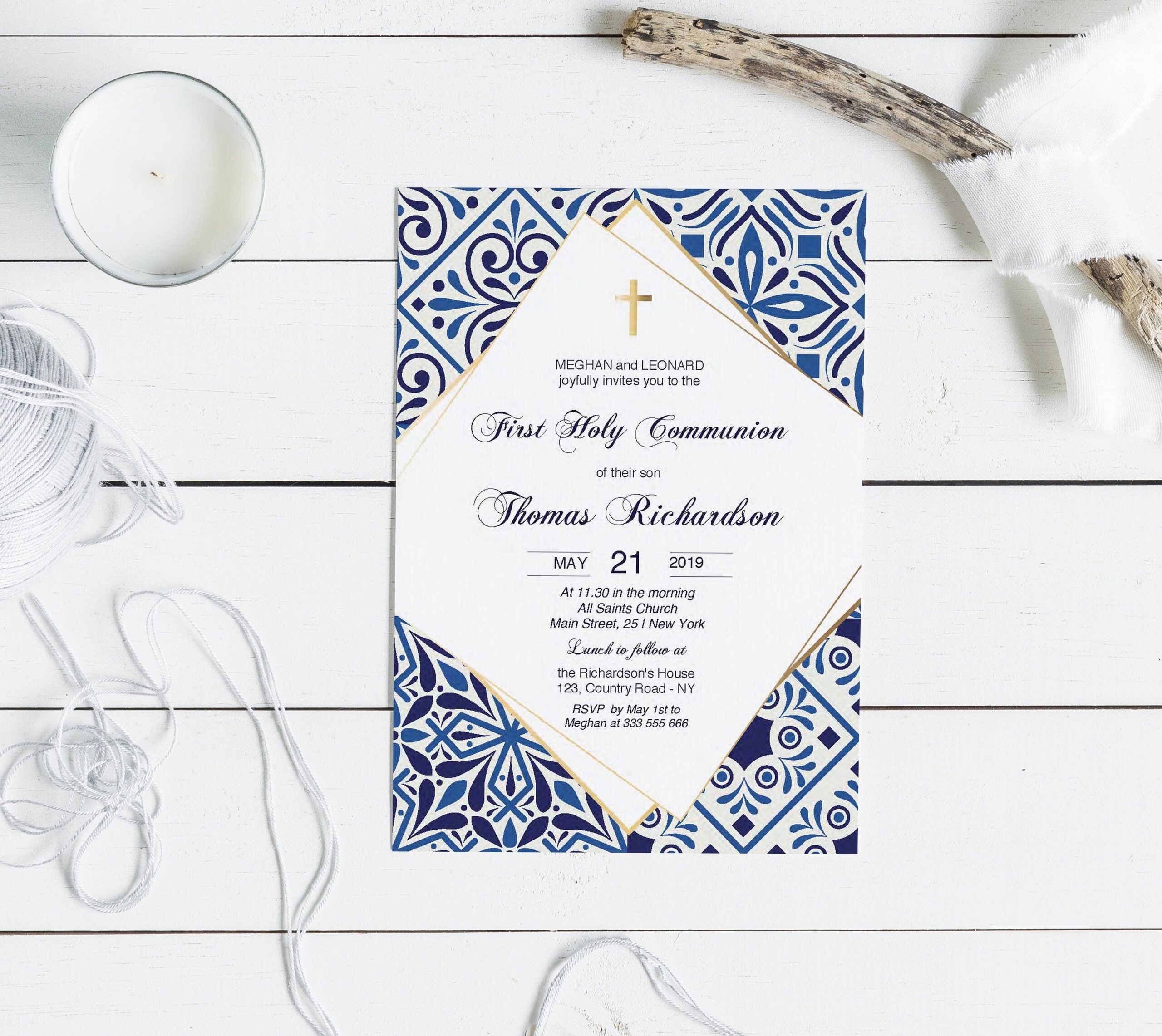 first communion invitations templates free