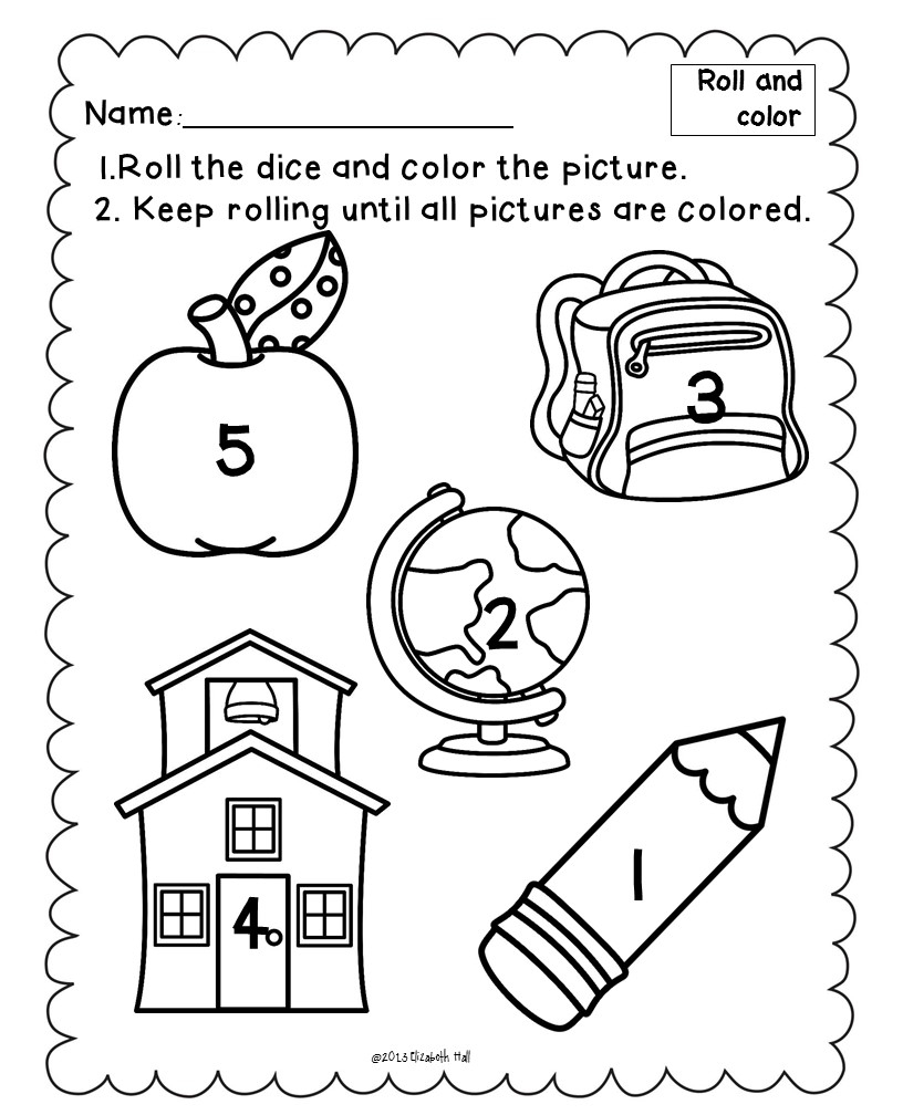 First Day Activities In Kindergarten