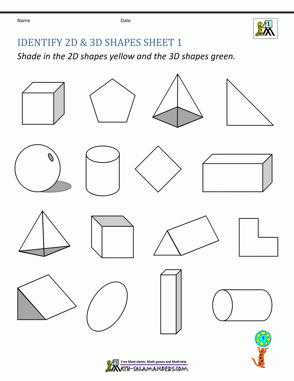 geometry worksheet