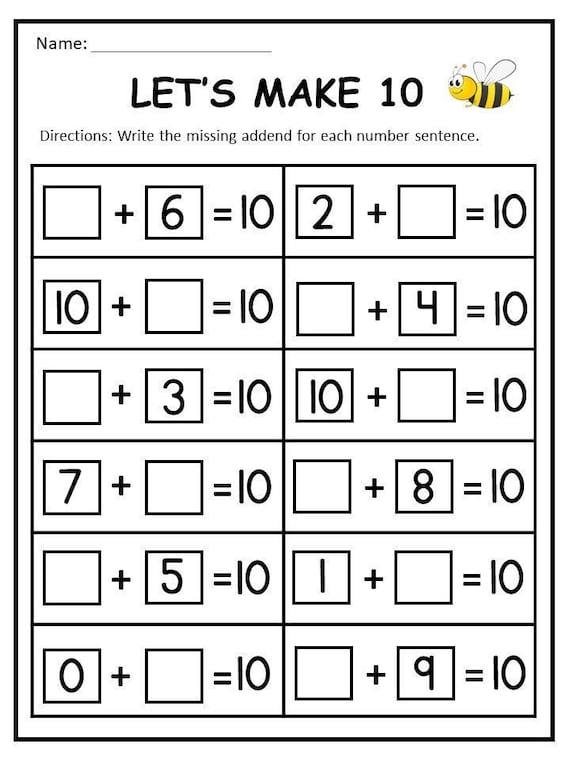 free first grade math worksheets