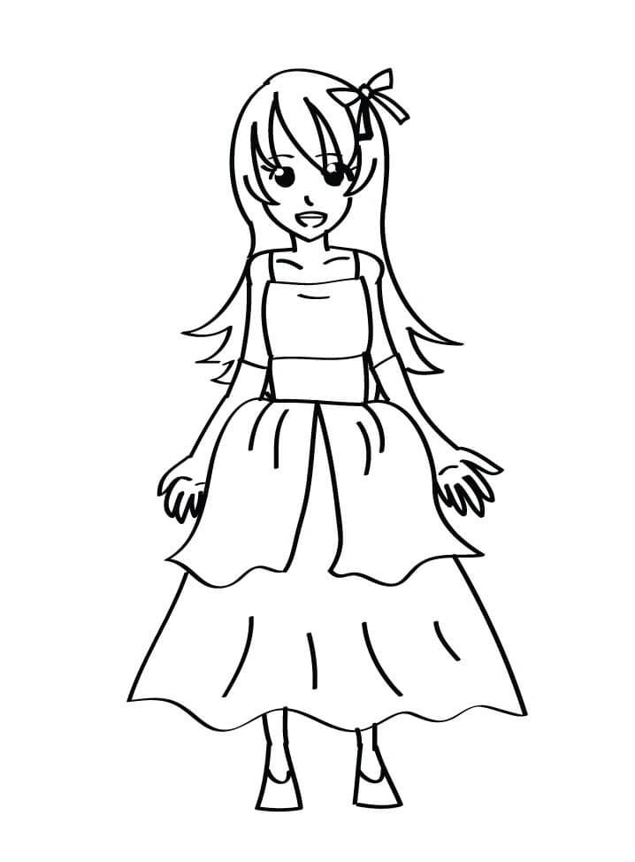 Dress Coloring Pages