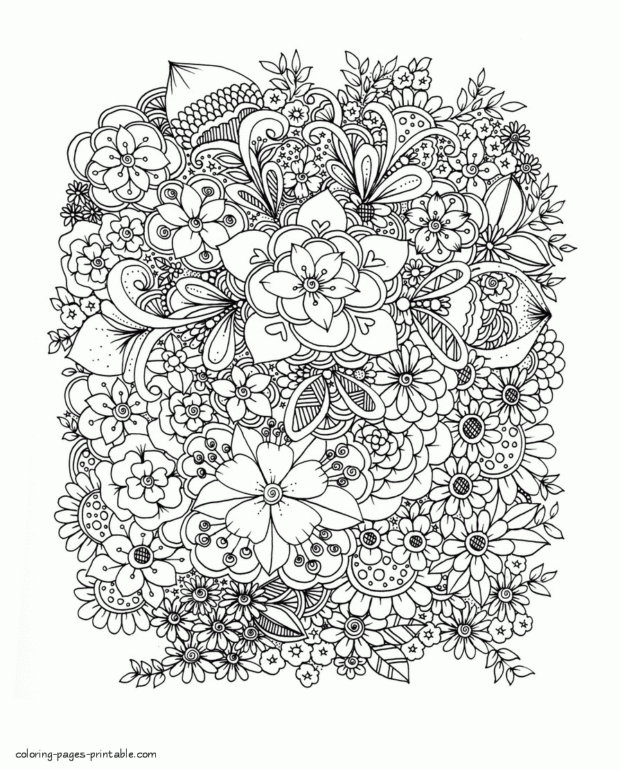 printable coloring pages garden