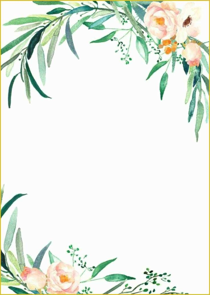 Flower Invitations Templates Free Of Watercolor Flowers Details Wedding 