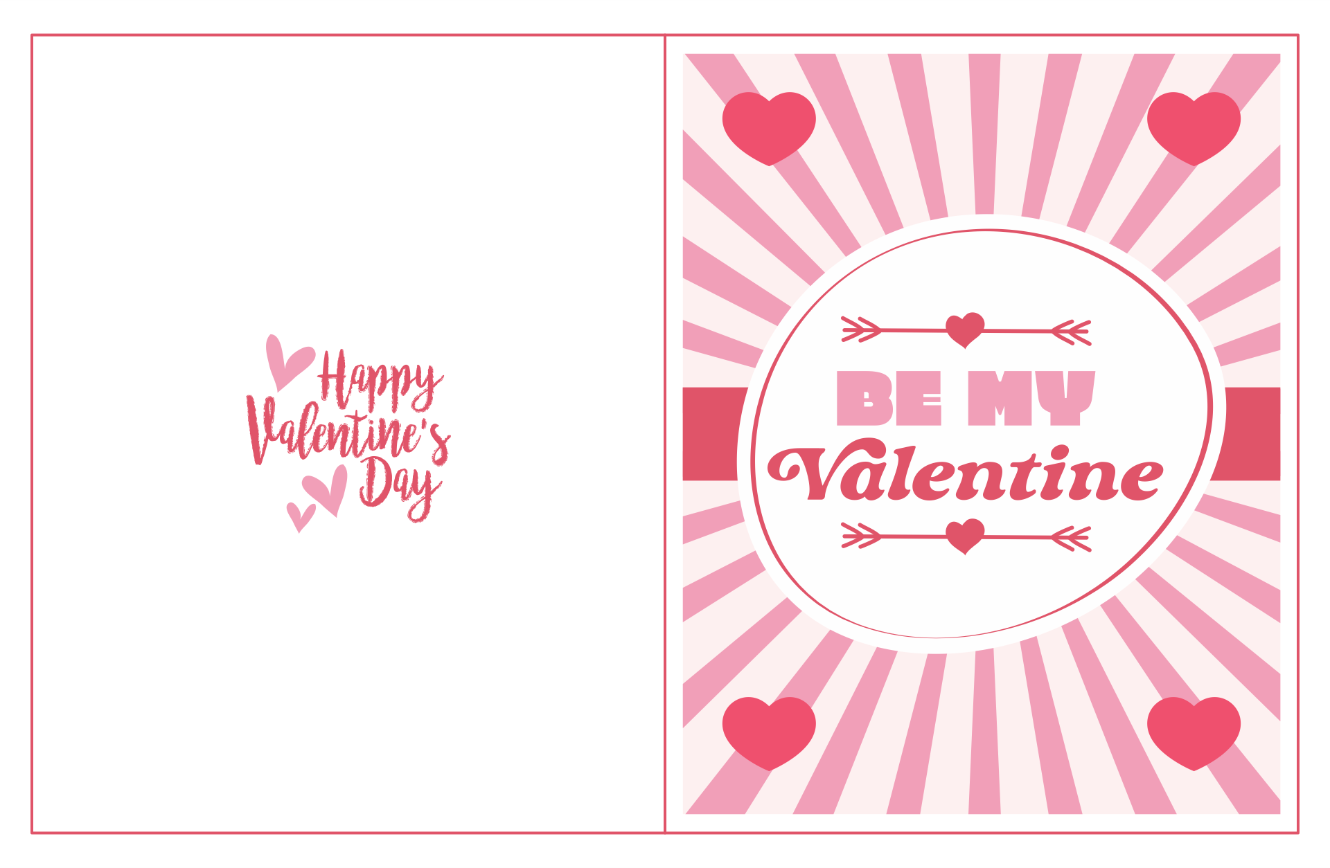 free printable valentine note cards