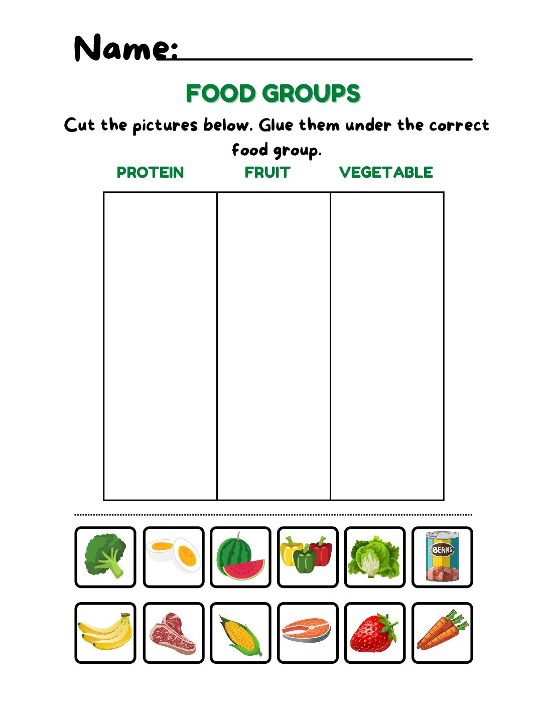 Food Groups Worksheets 15 Worksheets Worksheets Library