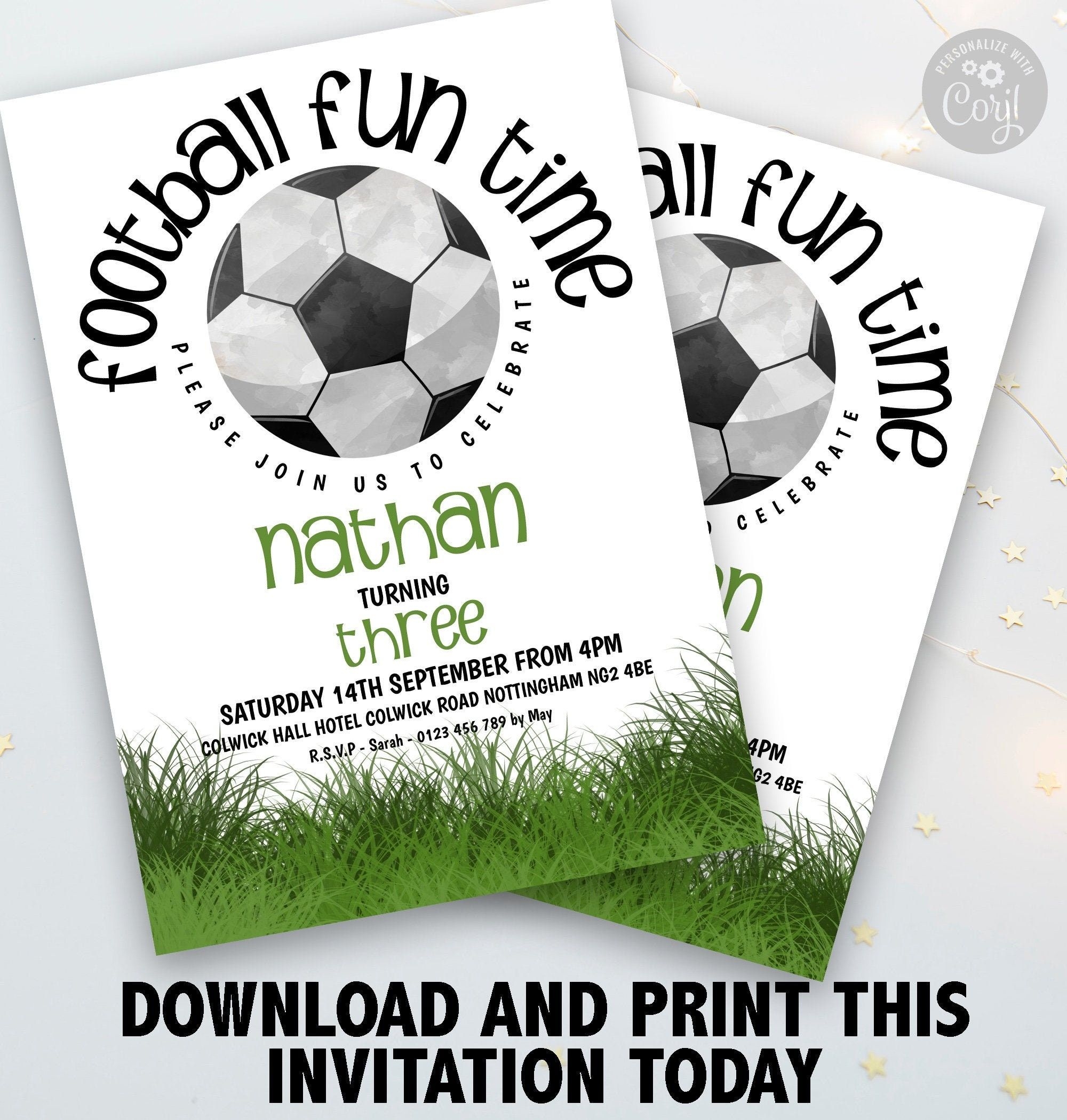 birthday party invitation template