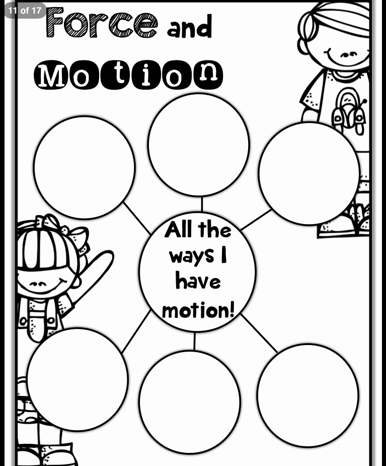 force and motion worksheets