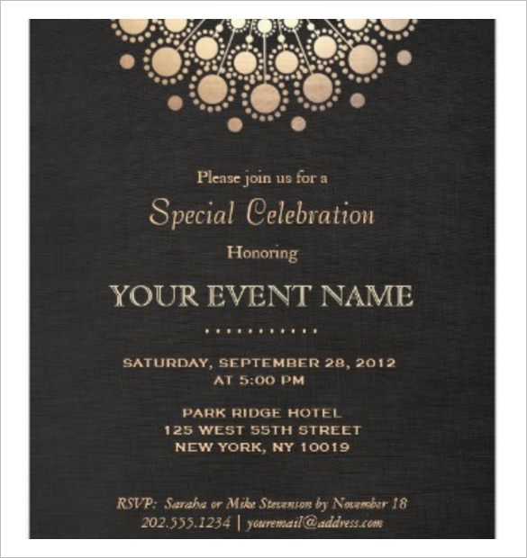 Formal Invite Template