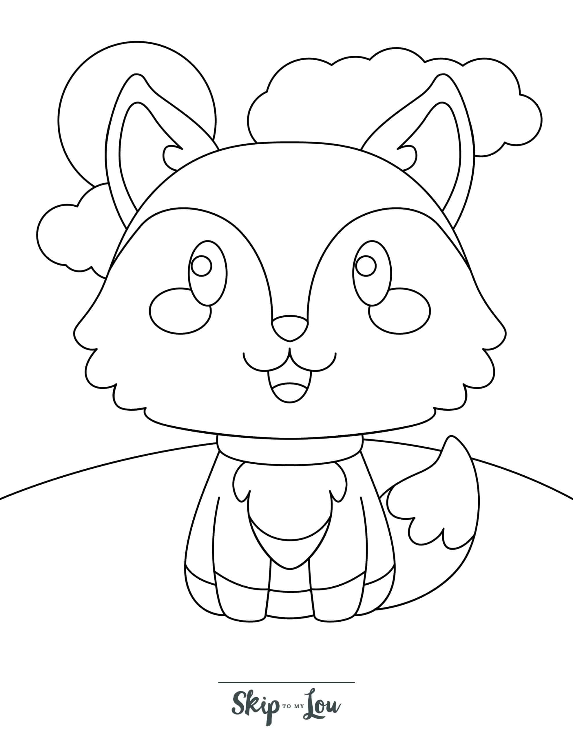 Fox Coloring Pages Free Printables Skip To My Lou