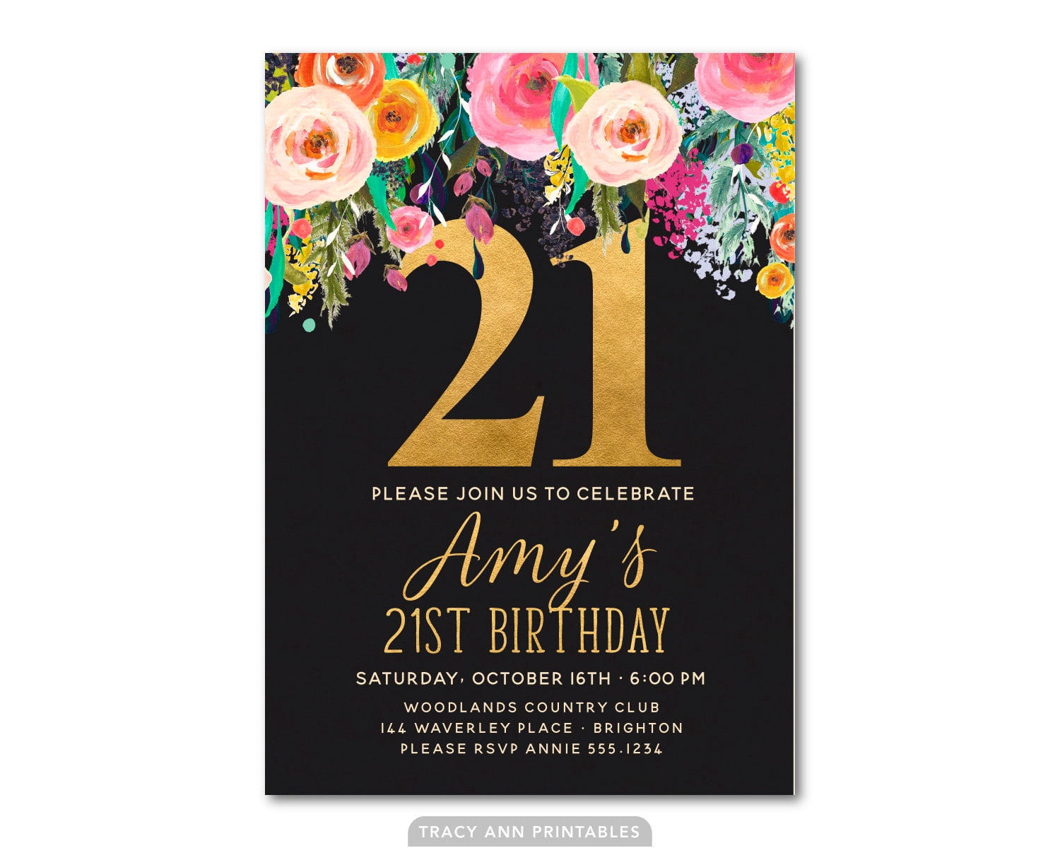 FREE 21st Birthday Invitations Wording FREE Printable Birthday 