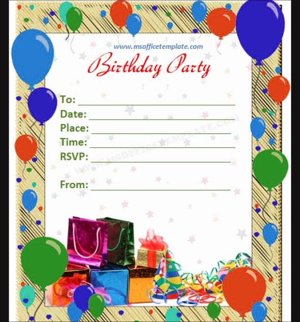 FREE 62 Printable Birthday Invitation Templates In PDF AI Word 