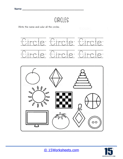 FREE All About Circle Shapes MyTeachingStation Worksheets Library